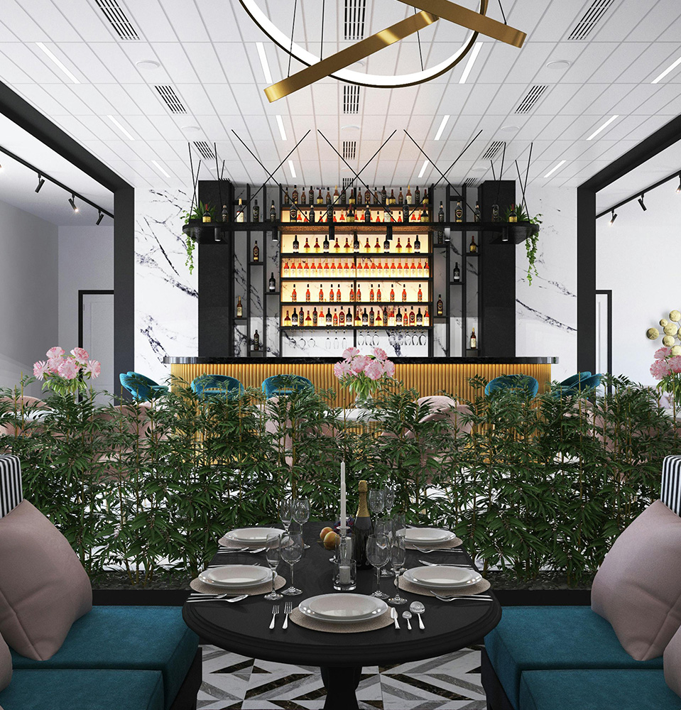 Contemporary smart living suite interior in Johor Bahru Malaysia